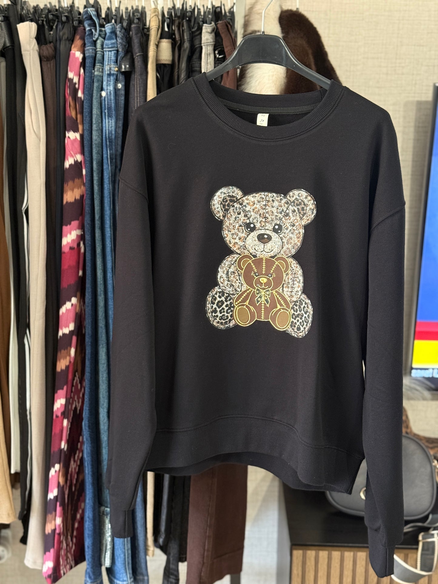 Sudadera algodón estampada