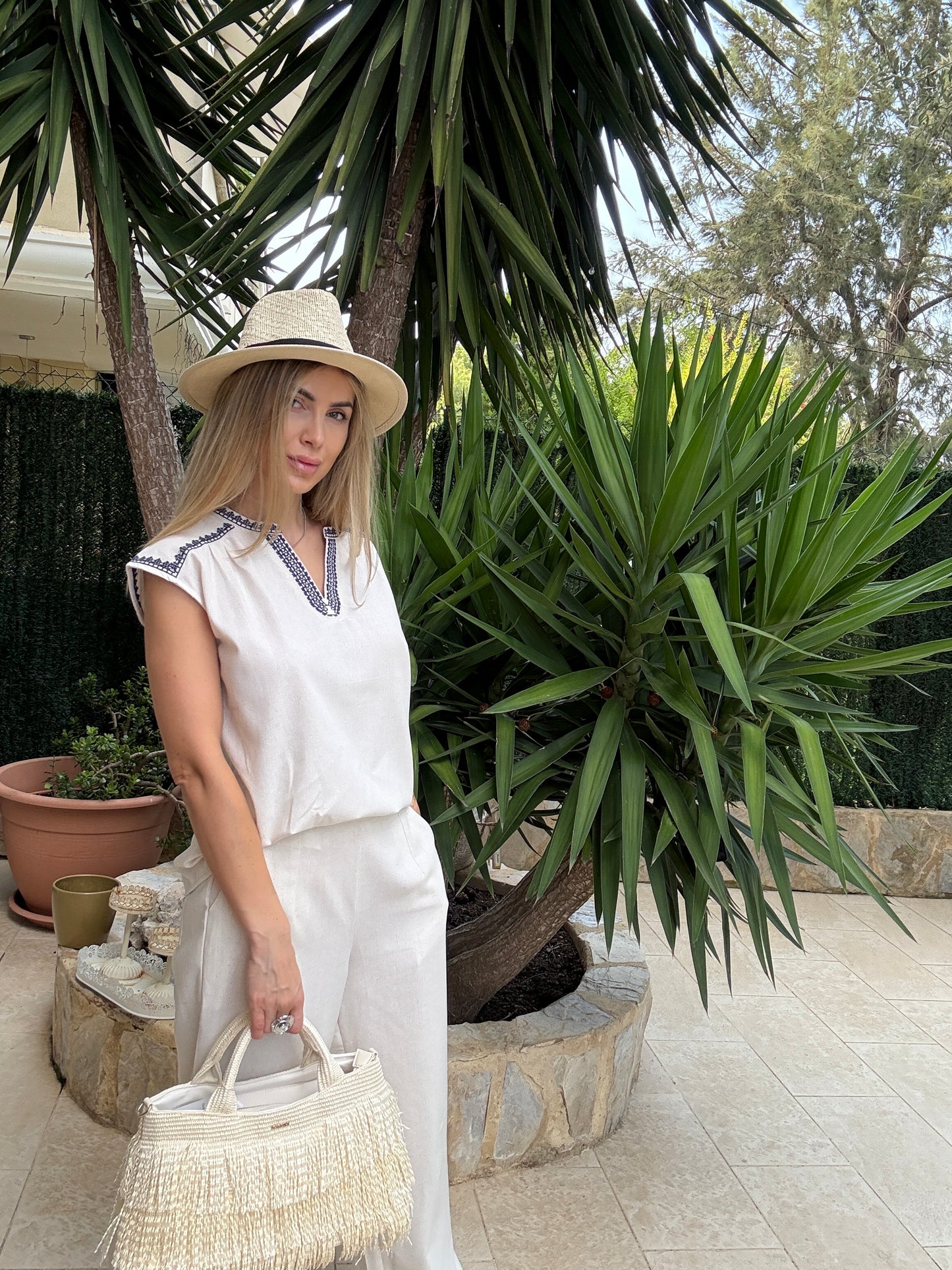Conjunto lino Natural