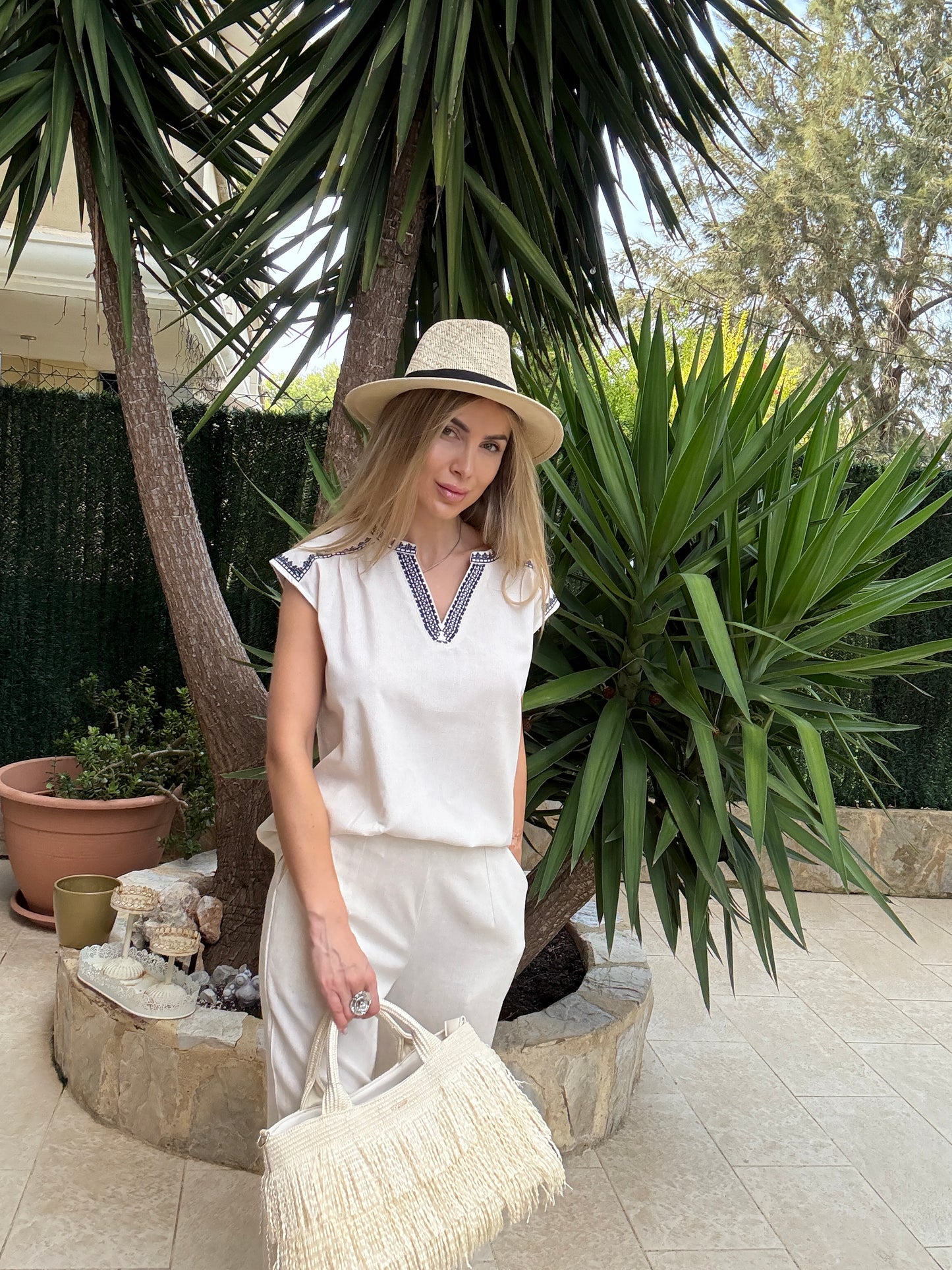 Conjunto lino Natural