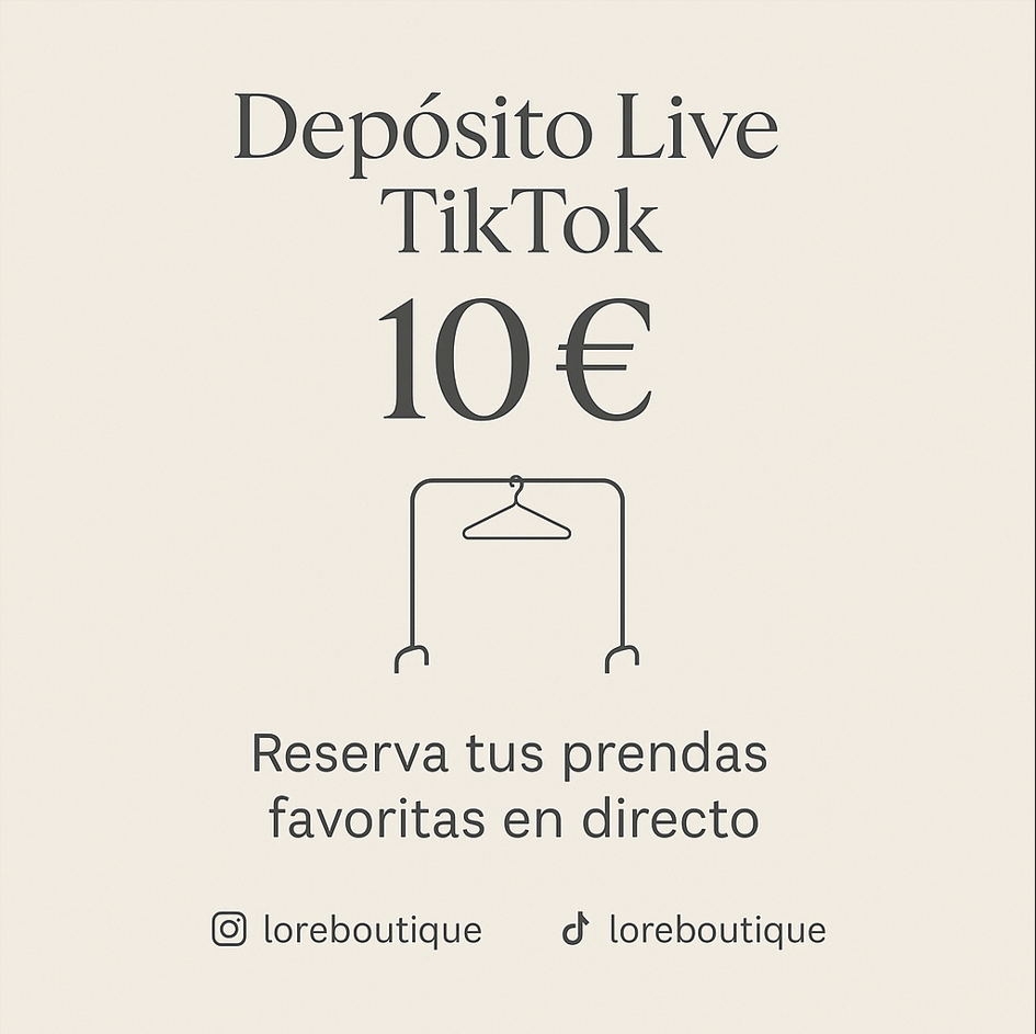 Depósito live TikTok