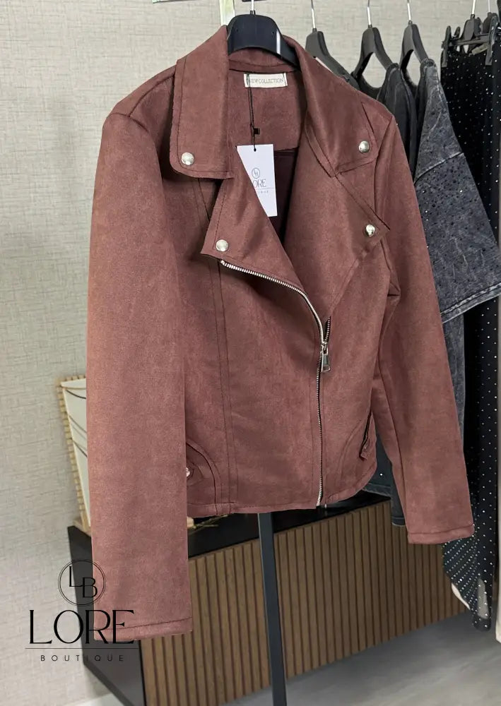 Chaqueta efecto ante