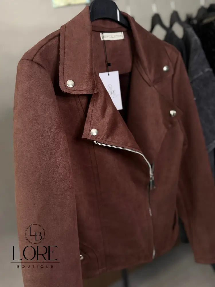 Chaqueta efecto ante