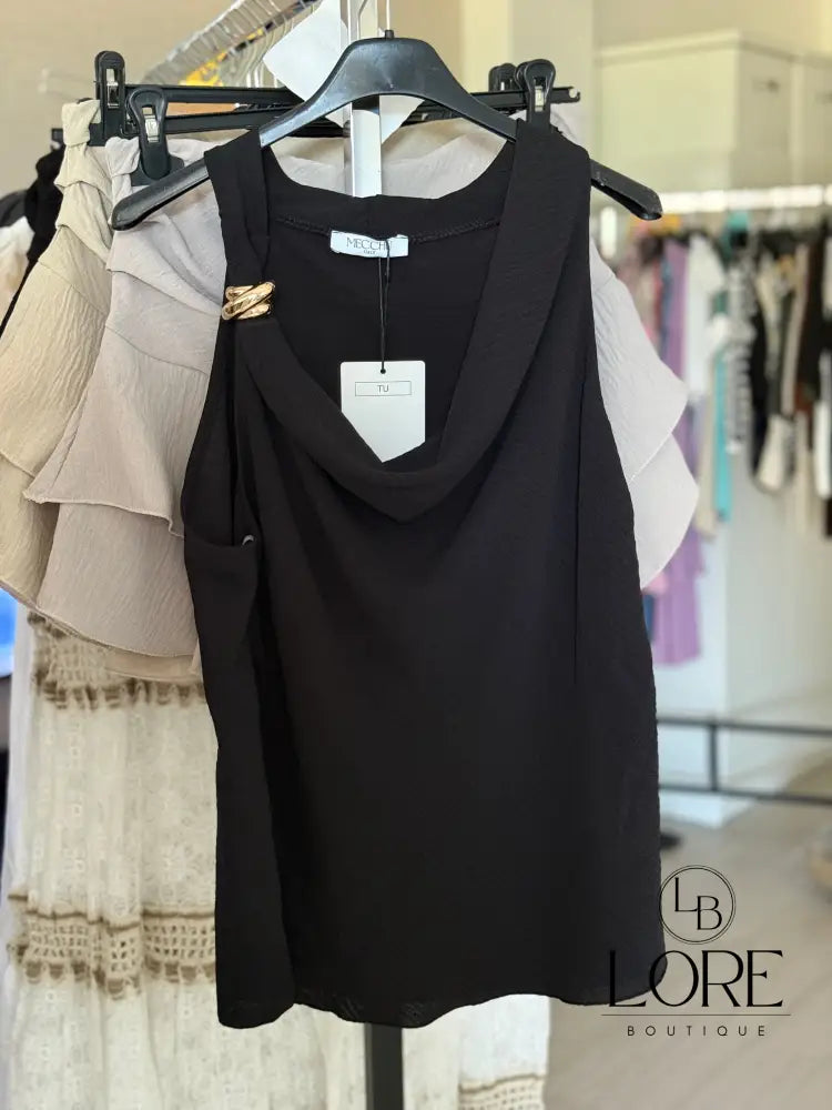 Top pico Niza Negro / Talla única