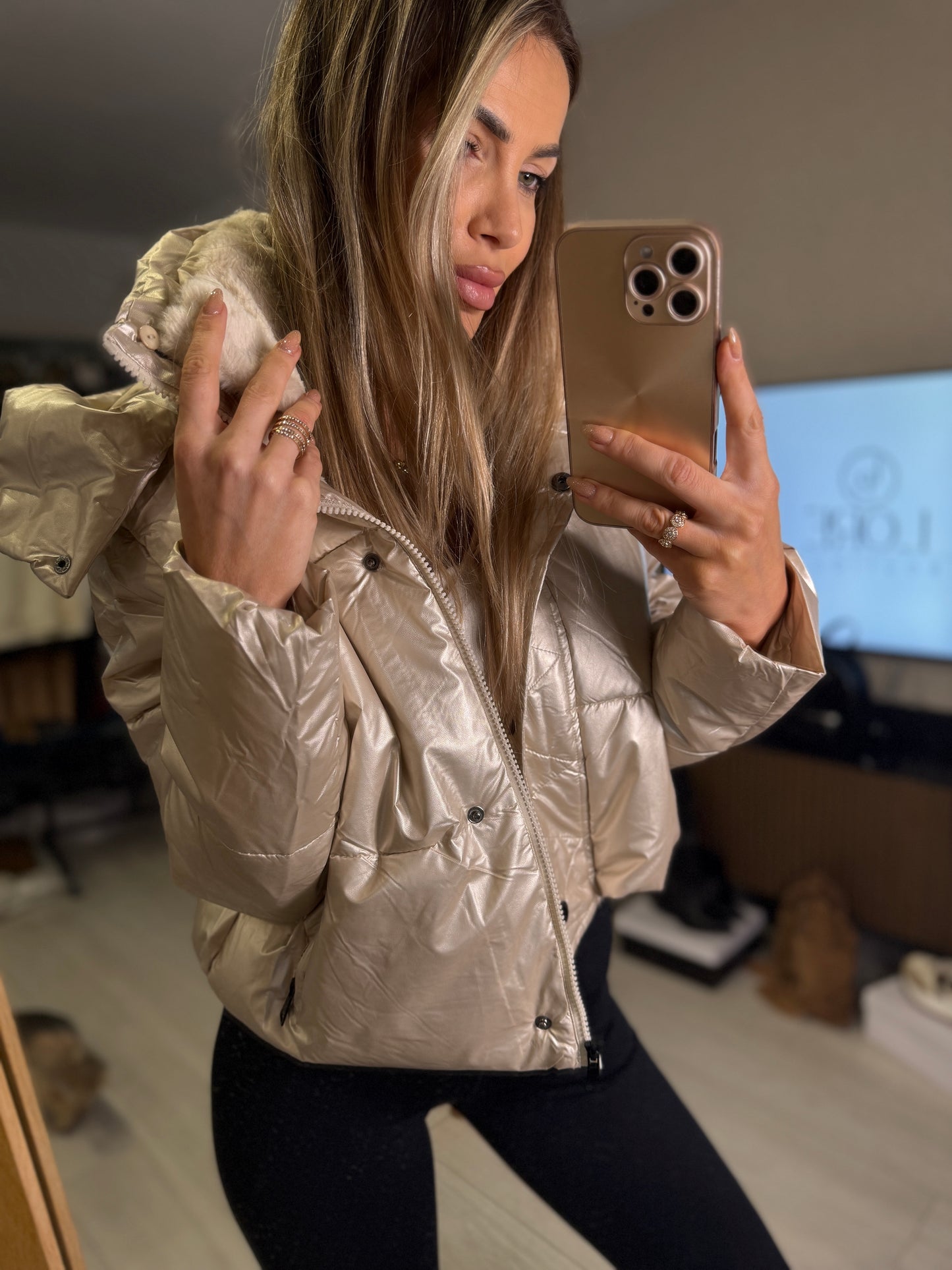 Chaqueta metalizada LIRA