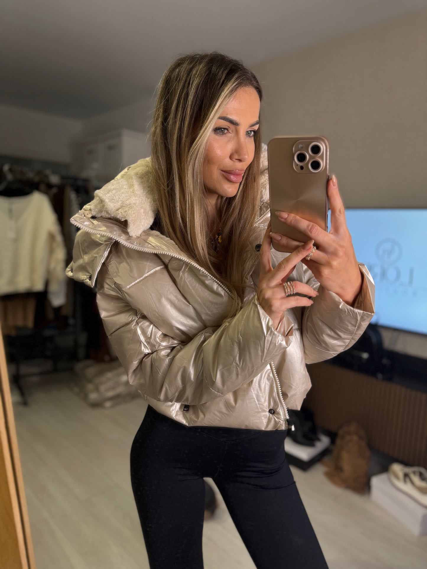 Chaqueta metalizada LIRA