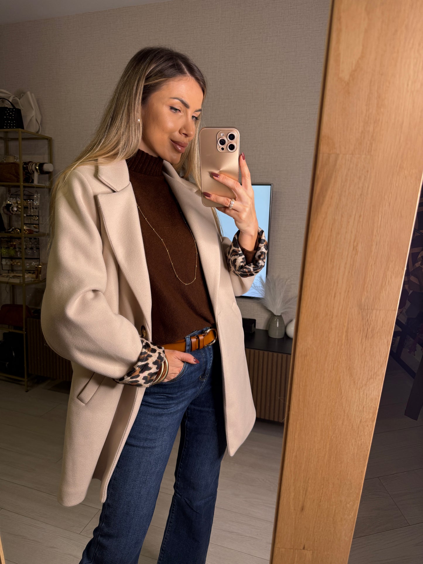 Abrigo VEGA animal print