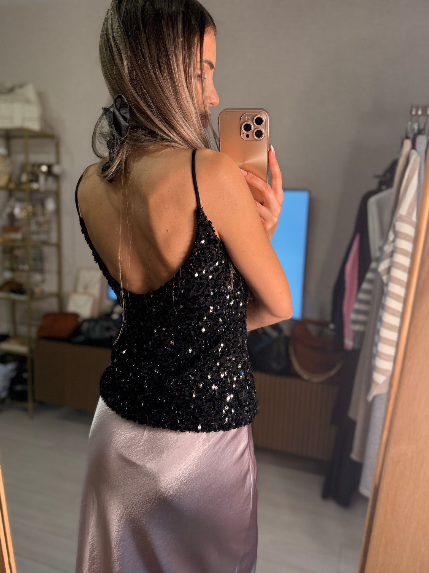 Top tirantes lentejuelas Natalia