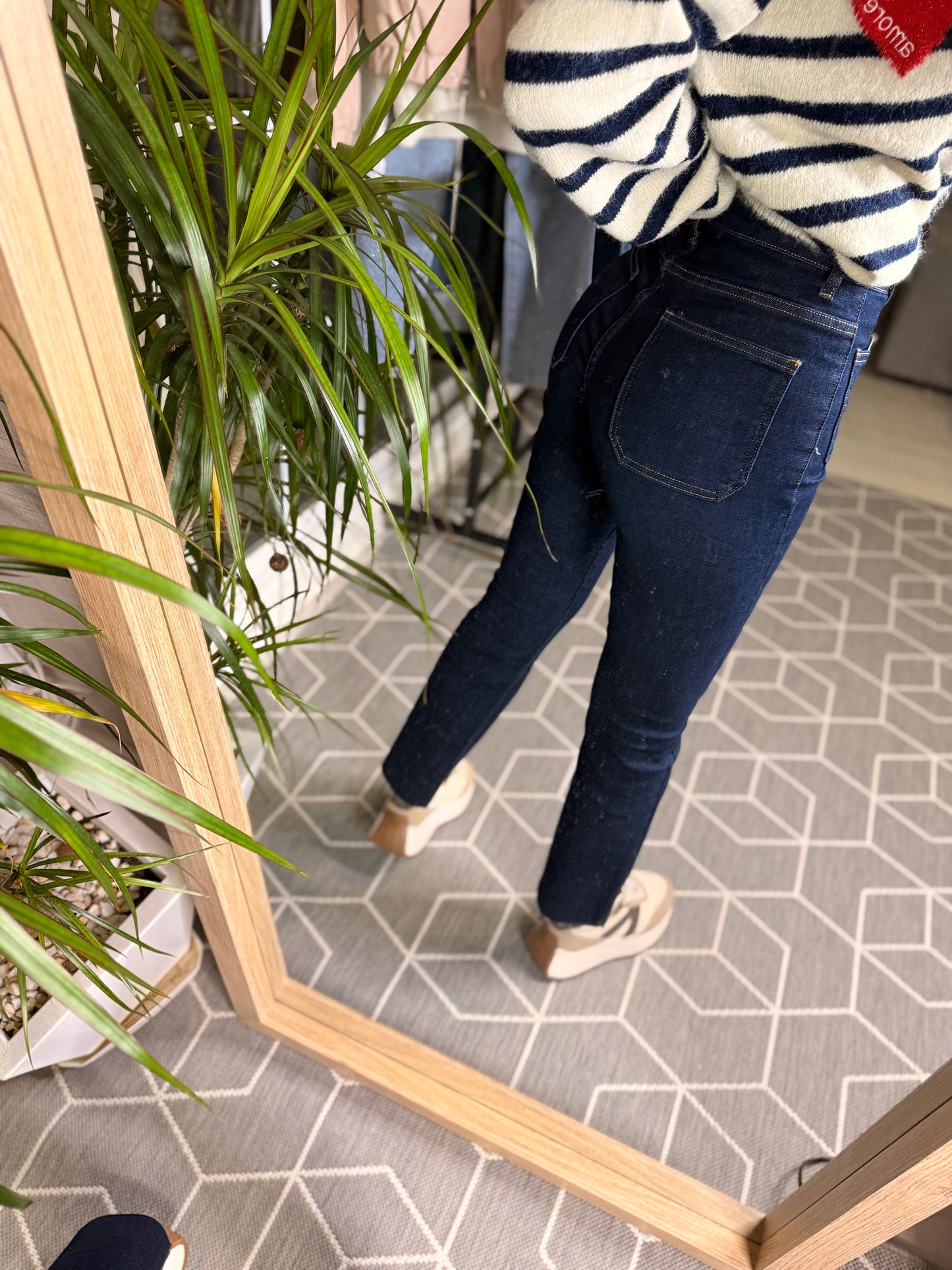 Jeans Comfort Crop Marino