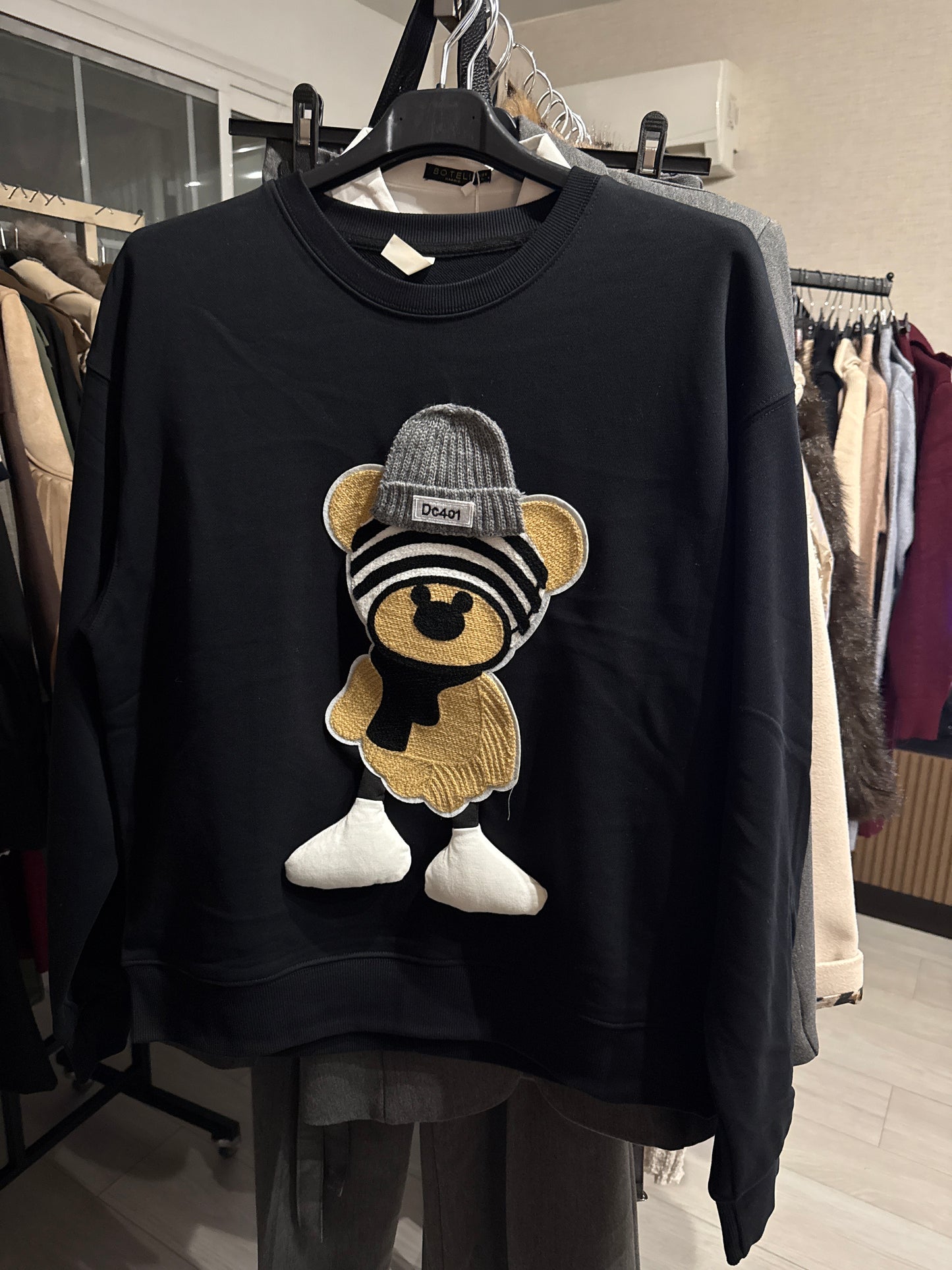 Sudadera algodón estampada