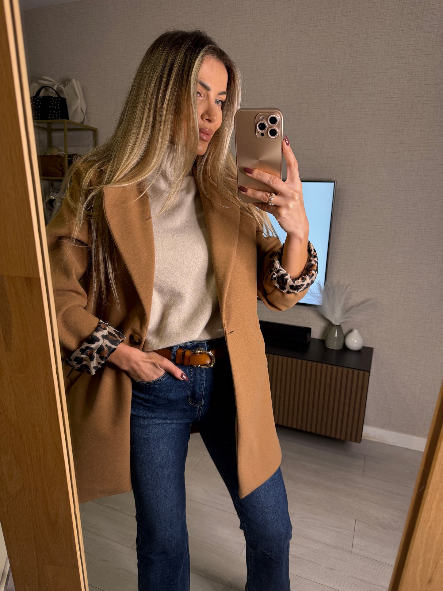 Abrigo VEGA animal print