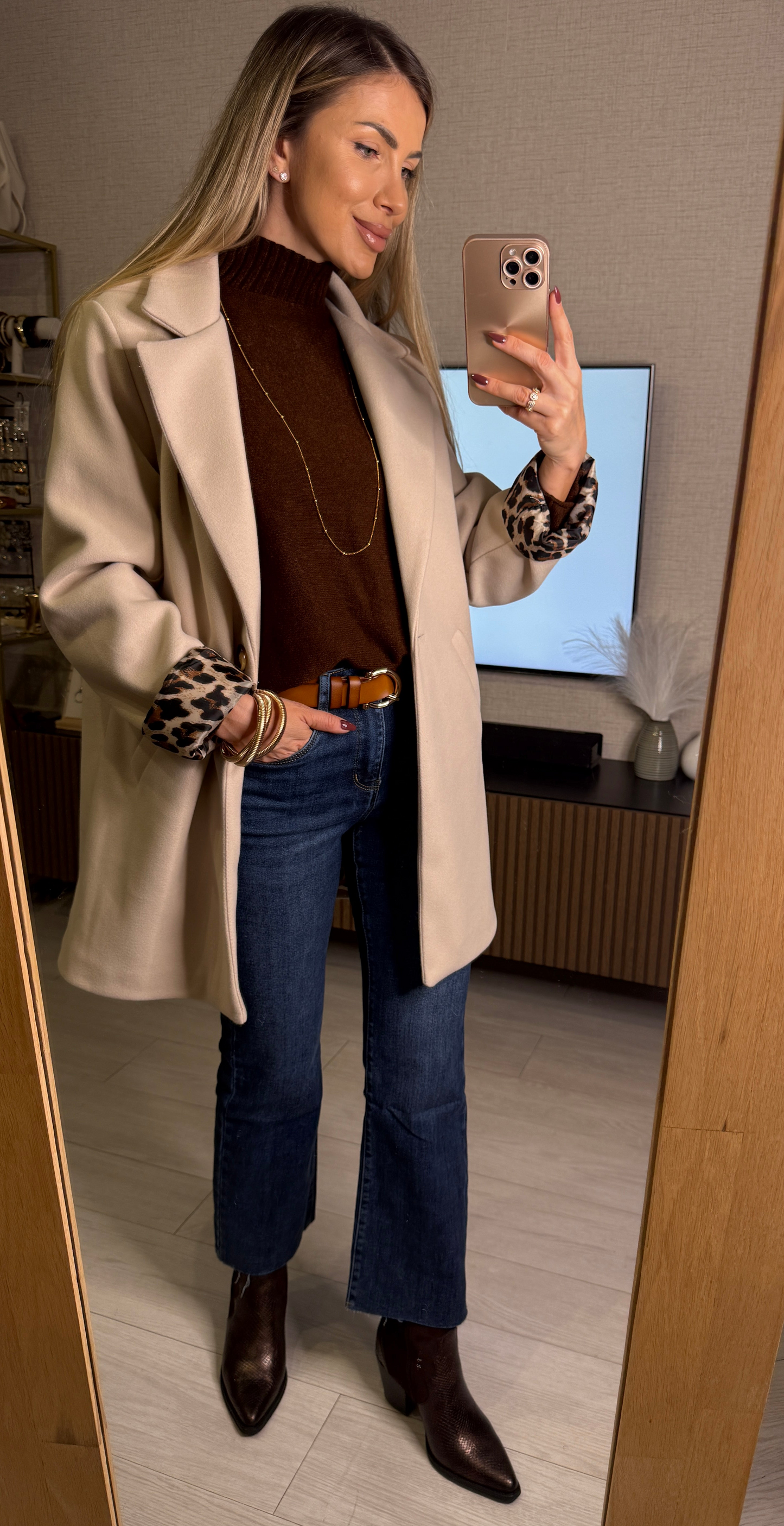 Abrigo VEGA animal print