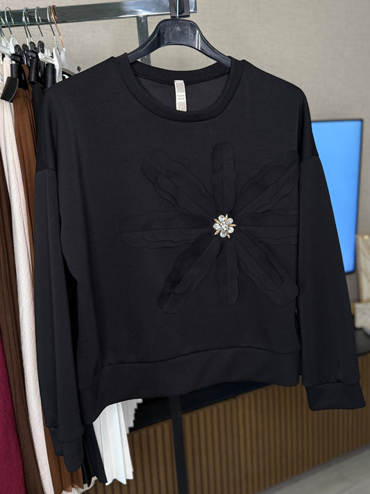 Sudadera cristales