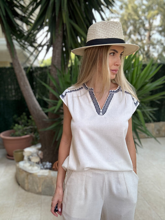 Conjunto lino Natural