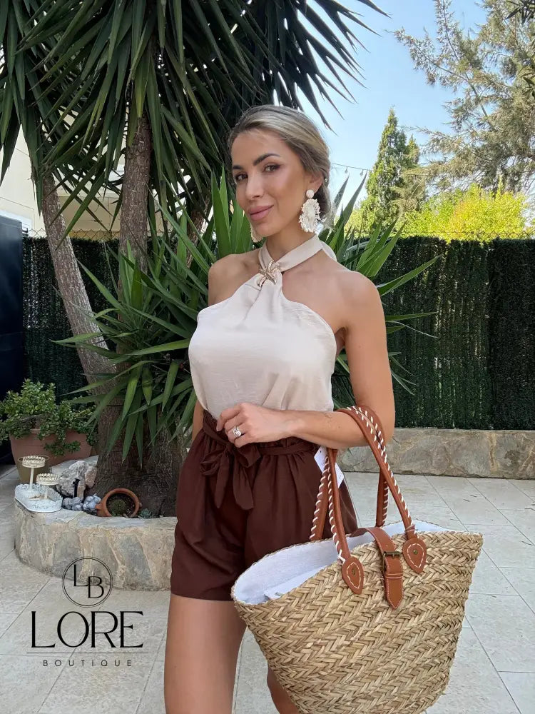 Top Estrella Talla única / Beige