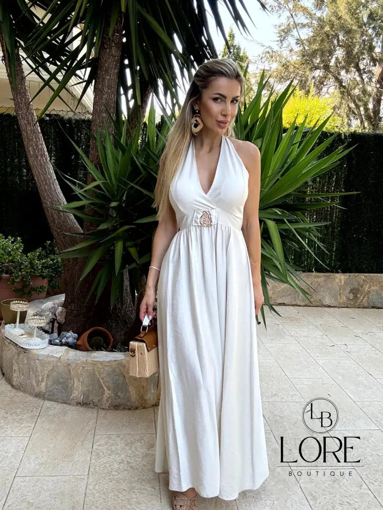 Vestido Selene Beige